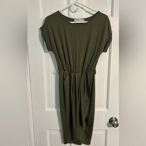 ARMY GREEN CASUAL DRESS